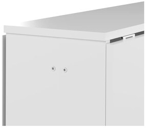 Rozkładany stół z białym blatem 76x28 cm Papillon – TemaHome