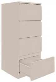 Komoda BASIC 4 szuflady – Kaszmir | 40x97x40 cm