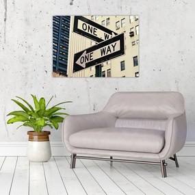 Obraz na szkle - New York ONE WAY (70x50 cm)