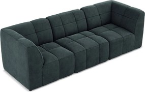 Niebieska aksamitna sofa 255 cm Aloha – Makamii