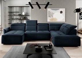 Narożnik MURILLO XL z elektryczną regulacją siedziska Prawostronny w tkaninie VOUGE 13 WERSAL