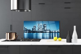 Panel Szklany Sylwetka Miejskich Wieżowców