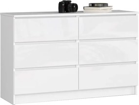 Biała komoda w połysku do salonu T4-S53
