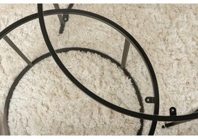 Zestaw stolików konferencyjnych Aurum Black 80 cm, 2 szt.