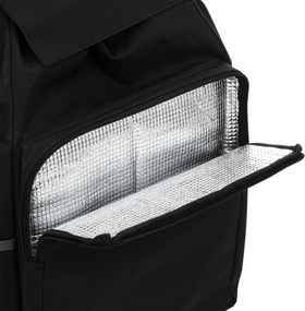 Wózek zakupowy na kółkach z pojemną komorą i kieszonkami