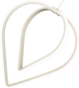 Biała metalowa lampa wisząca LED ø 33 cm Pars – Squid Lighting