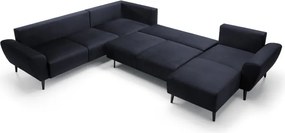 Narożnik BOSCO XL zestaw z elektryczną funkcją regulacji tkanina Monolith 79 Antracytowy WERSAL