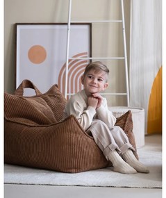 Brązowy sztruksowy dziecięcy worek do siedzenia Chair – Wigiwama