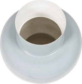 Jasnoszary metalowy wazon (wysokość 27 cm) Auri – WOOOD