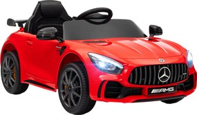 AIYAPLAY Elektryczne Auto Dziecięce, Mercedes, 3-5 km/h, Pilot, Światła i Muzyka, Czerwony