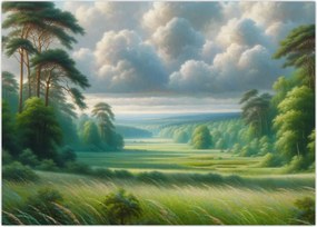 Obraz - Zielony krajobraz (70x50 cm)