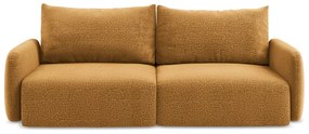 Pomarańczowa rozkładana/ze schowkiem sofa 238 cm Kalena – Makamii