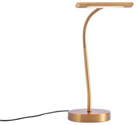 Lampa stołowa Art Deco brązowa z LED - Tableau Nowoczesny Oswietlenie wewnetrzne