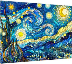 Obraz – Mozaika gwiaździstej nocy (70x50 cm)