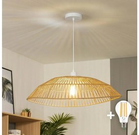 Brilagi - Lampa wisząca LED na przewodzie CERIA BOHO 1xE27/40W/230V śr. 70 cm brązowa