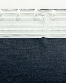 Zasłona BASIC na taśmie marszczącej 140x280 cm granatowy 1 szt.