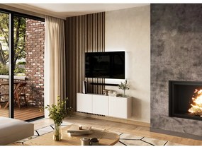 Biała szafka pod TV 138x45 cm Piana – Germania