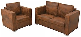 2-osobowa sofa oraz fotel - Lemis