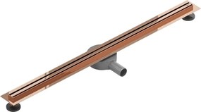 Mexen Flat 360° Slim odpływ liniowy obrotowy 90 cm, różowe złoto - 1641090