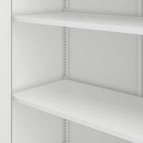 Szafa biurowa metalowa wysoka biała, 1150x2200x400 mm: : JAN II H2200