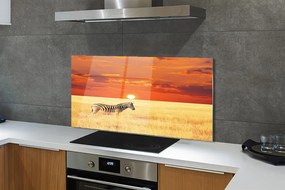 Panel nad Blat Kuchenny Zebra o Zachodzie Słońca