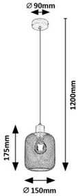 Rabalux 3131 Grendel lampa wisząca