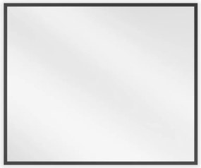 Mexen Loft lustro łazienkowe prostokątne 60 x 50 cm, rama czarna - 9852-060-050-000-70
