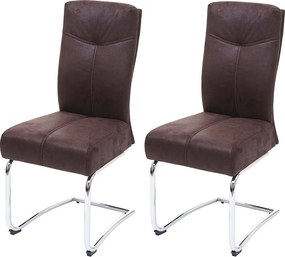 Krzesło do jadalni MCW-G56 (zestaw 2 sztuk),  brązowy