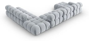 Jasnoniebieska aksamitna sofa 379 cm Bellis – Micadoni Home