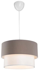 Biało-szara lampa sufitowa 60x18.5 cm – Squid Lighting