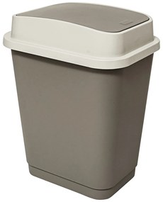 Kosz na śmieci z uchylaną pokrywą PLASTIC, 25 l