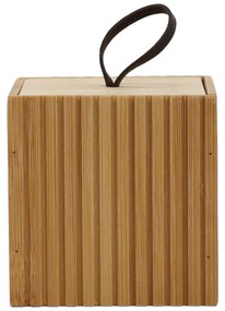 Bambusowy organizer do łazienki, 9 x 9 x 9 cm