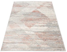 Szaro-czerwony dywan przecierany G3-H35