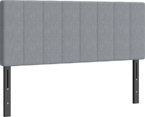 HOMCOM Zagłówek 3-stopniowo regulowany zagłówek łóżka z metalowymi nóżkami wygląd lnu do sypialni 160x10x106/116/126 cm Szary | Aosom PL