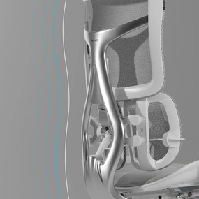 Fotel ergonomiczny szary V-Kinetic