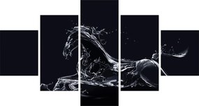 Obraz - Koń i woda (125x70 cm)