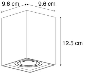 Inteligentny punkt czarny regulowany, w tym WiFi GU10 - Quadro Up Nowoczesny Oswietlenie wewnetrzne