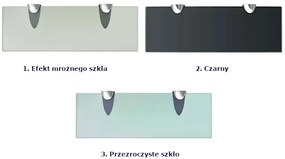 Mleczna podwieszana półka szklana 30x10 - Imker