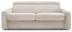 Kremowa sztruksowa rozkładana sofa 215 cm Monaco – Bobochic Paris