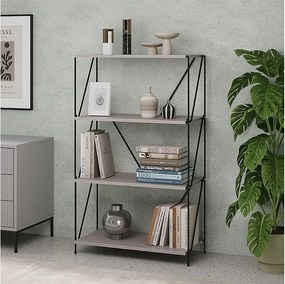 Regał na książki zielony/czarny 60x30x102.5 ravix