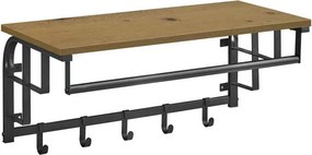 Półka ścienna z wieszakami na ubrania dąb artisan C5-C93