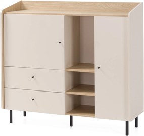 Komoda VETTA - Beżowy / 125 cm