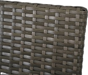 Zestaw Mebli Ogrodowych MISSISIPI Szary Sofa Krzesła Stolik Tarasowy Technorattan Nowoczesne