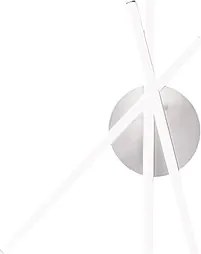 Nowoczesna lampa sufitowa LED Tullia 30W 1700lm, ciepłe światło 3000K, aluminium satynowe białe, IP20, kreatywny design ze skrzyżowanymi liniami