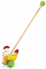 Viga toys drewniany pchacz edukacyjny kurka