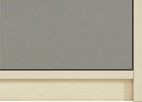 Komoda Jowiza 07 z szufladami 92 cm - buk fjord / biały / szara platyna