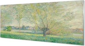 Szklany Panel Wierzby - Claude Monet