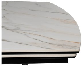 Rozkładany stół z dodatkowym blatem w dekorze marmuru 90x180 cm Rocía – Ixia