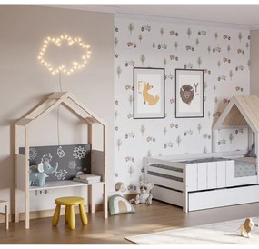 Biurko dziecięce z litego drewna sosnowego 40x100 cm Roxana – Marckeric
