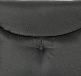 Outsunny Huśtawka Hollywood, Ławka Huśtawkowa, 3-osobowa Huśtawka Ogrodowa z Regulowanym Daszkiem, 278 x 125 x 177 cm, Czarna